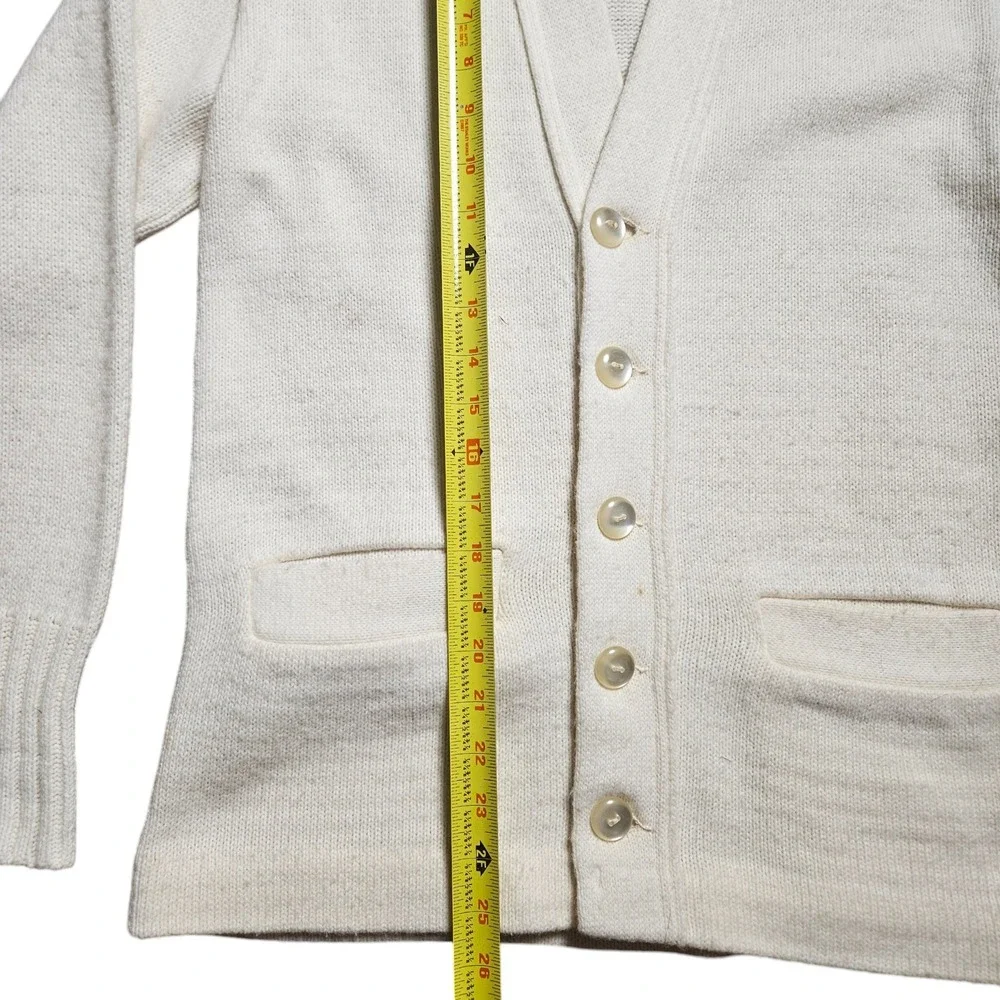 Vintage East-Tenn Orlon Acrylic Cardigan Sweater Mens S Button Up Grandpacore‎